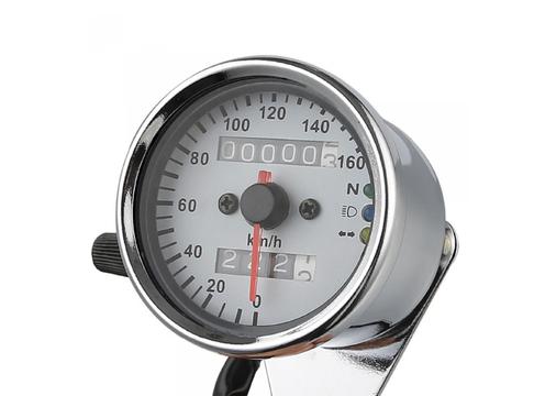 gallery image of Universal Motorcycle Dual Odometer & Speedometer with LED Backlight