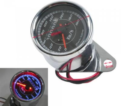 image of Motorcycle Odemeter with Blue LED Backlight